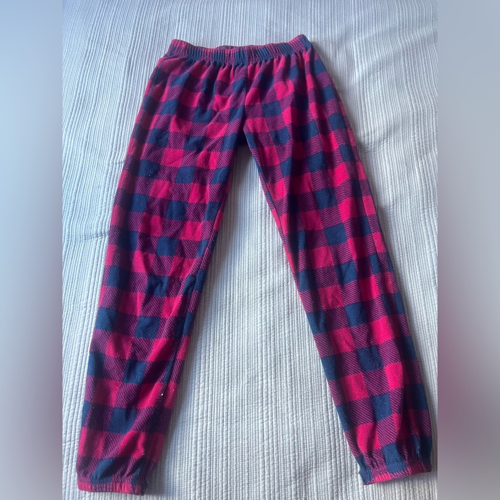 Joe Fresh Kids Plaid Pajama Bottoms - Red and Navy